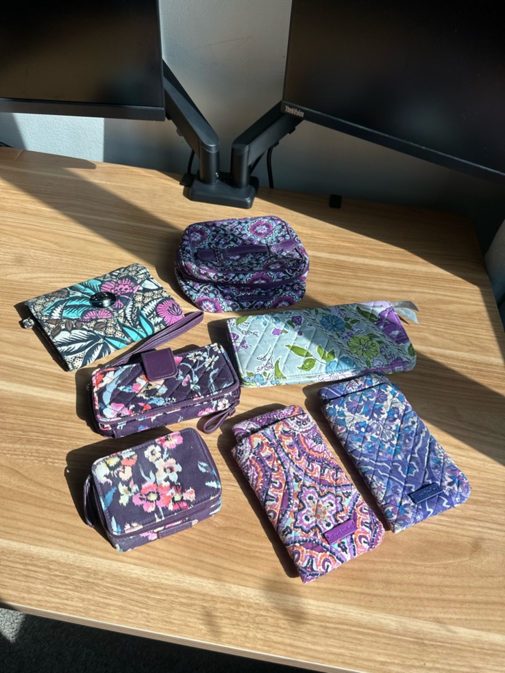 Vera Bradley Quilted Floral and Paisley Wallets & Accessories